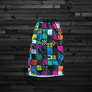 Burnside Vibrant Graphic Swim Board Shorts XL